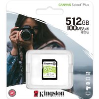 Карта памяти Kingston Canvas Select Plus SDXC 512GB SDS2/512GB - Превью изображения №3 — Интернет-магазин ПроЗаказ