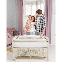 Манеж-кровать Amarobaby Transform Flora AMARO-26TrF/03 (бежевый) - Превью изображения №9 — Интернет-магазин ПроЗаказ