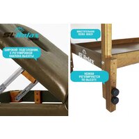 Массажный стол SL Relax Comfort (коричевый) - Превью изображения №4 — Интернет-магазин ПроЗаказ