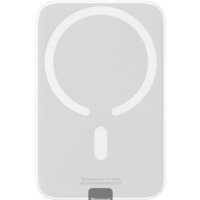 Внешний аккумулятор Baseus Magnetic Mini Wireless Fast Charging Power Bank 20W 6000mAh (белый) - Превью изображения №3 — Интернет-магазин ПроЗаказ