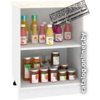 Шкаф напольный Кортекс-мебель Корнелия Лира НШ60р (венге/марсель) - Превью изображения №4 — Интернет-магазин ПроЗаказ