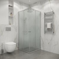 Душевой уголок Niagara Eco NG-1010-14QMT 100x100x190 (хром/стекло матовое) - Превью изображения №3 — Интернет-магазин ПроЗаказ