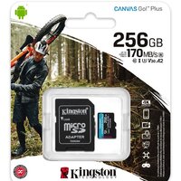 Карта памяти Kingston Canvas Go! Plus microSDXC 256GB SDCG3/256GB (с адаптером) - Превью изображения №4 — Интернет-магазин ПроЗаказ