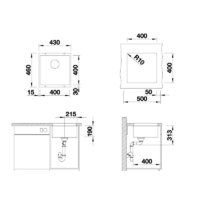 Кухонная мойка ZorG Subline 40 (серый жемчуг) - Превью изображения №4 — Интернет-магазин ПроЗаказ