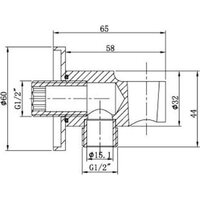 Держатель душевой лейки с подключением Vincea VSC-31GM - Превью изображения №2 — Интернет-магазин ПроЗаказ