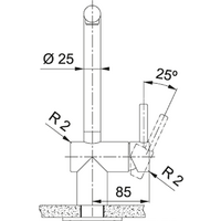 Смеситель Franke Atlas Neo поворотный излив 115.0550.424 (черный/нержавеющая сталь) - Превью изображения №3 — Интернет-магазин ПроЗаказ