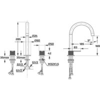 Смеситель Maxonor Pure Life PL1387-6 - Превью изображения №5 — Интернет-магазин ПроЗаказ
