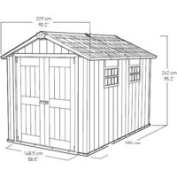  Keter Oakland 7511 (2.29x3.5 м) - Превью изображения №4 — Интернет-магазин ПроЗаказ