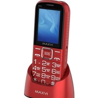 Кнопочный телефон Maxvi B21ds (красный) - Превью изображения №8 — Интернет-магазин ПроЗаказ
