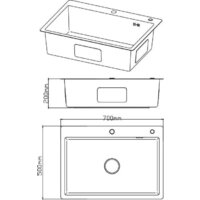 Кухонная мойка Diadonna S7050-2 - Превью изображения №3 — Интернет-магазин ПроЗаказ