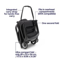 Коляска прогулочная «книга» Bugaboo Butterfly (black/midnight black) - Превью изображения №9 — Интернет-магазин ПроЗаказ