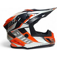 Мотошлем AIM RH855 Fiber Glass Tondo RH855T-OBW-S (S, оранжевый/черный/белый) - Превью изображения №5 — Интернет-магазин ПроЗаказ