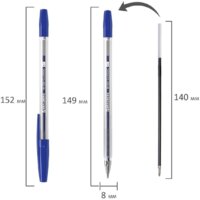 Набор шариковых ручек BRAUBERG M-500 143454 (10 шт.) - Превью изображения №8 — Интернет-магазин ПроЗаказ