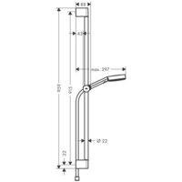 Душевой гарнитур  Hansgrohe Pulsify Select 105 3jet Relaxation 24170000 (хром) - Превью изображения №3 — Интернет-магазин ПроЗаказ