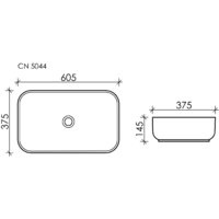 Умывальник Ceramica Nova Element CN5044 - Превью изображения №7 — Интернет-магазин ПроЗаказ