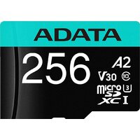 Карта памяти ADATA Premier Pro AUSDX256GUI3V30SA2-RA1 microSDXC 256GB (с адаптером) - Превью изображения №2 — Интернет-магазин ПроЗаказ