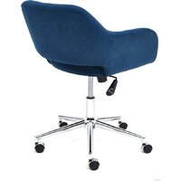 Офисное кресло TetChair Modena (флок, хром/синий) - Превью изображения №3 — Интернет-магазин ПроЗаказ
