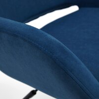 Офисное кресло TetChair Modena (флок, хром/синий) - Превью изображения №8 — Интернет-магазин ПроЗаказ