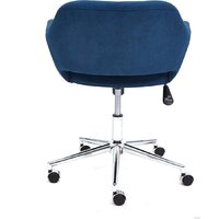 Офисное кресло TetChair Modena (флок, хром/синий) - Превью изображения №4 — Интернет-магазин ПроЗаказ