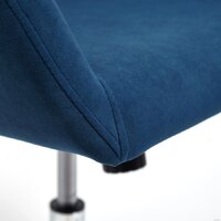 Офисное кресло TetChair Modena (флок, хром/синий) - Превью изображения №7 — Интернет-магазин ПроЗаказ