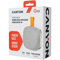 Беспроводная колонка Canyon Hexagon 10 (серый/оранжевый) - Превью изображения №7 — Интернет-магазин ПроЗаказ