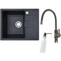 БелЭворс Mila L + смеситель W74004-2 + дозатор L405F (черный)