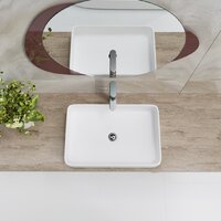 Умывальник Lauter 21842 + клапан 21190W + сифон 21635W (белый матовый) - Превью изображения №13 — Интернет-магазин ПроЗаказ