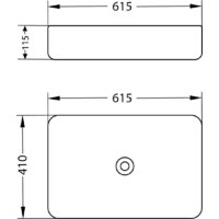 Умывальник Lauter 21842 + клапан 21190W + сифон 21635W (белый матовый) - Превью изображения №17 — Интернет-магазин ПроЗаказ