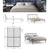 Кровать Домаклево Мира 160x200 (белый) - Превью изображения №8 — Интернет-магазин ПроЗаказ