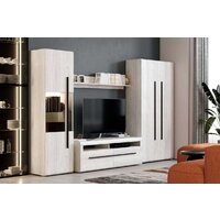 Шкаф распашной Мебельград Ницца 2-х дверный 101.8x41.6x208.4 (дуб винтерберг) - Превью изображения №2 — Интернет-магазин ПроЗаказ