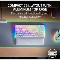 Клавиатура Razer BlackWidow V4 75% (белый, нет кириллицы) - Превью изображения №3 — Интернет-магазин ПроЗаказ