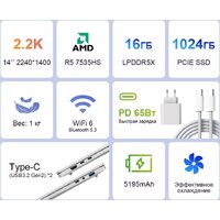 Ноутбук Ninkear S14 - Превью изображения №4 — Интернет-магазин ПроЗаказ