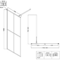Душевая стенка Niagara NG-686-12BLACK 120x195 (черный матовый/прозрачное стекло) - Превью изображения №11 — Интернет-магазин ПроЗаказ