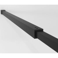 Душевая стенка Niagara NG-686-12BLACK 120x195 (черный матовый/прозрачное стекло) - Превью изображения №10 — Интернет-магазин ПроЗаказ