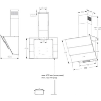 Кухонная вытяжка Korting KHC 68073 GN - Превью изображения №3 — Интернет-магазин ПроЗаказ