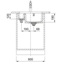 Кухонная мойка Franke KubusX KXK 160-37-12 126.0738.301 (черный) - Превью изображения №3 — Интернет-магазин ПроЗаказ