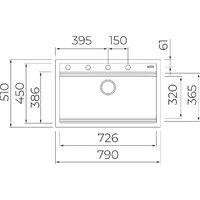 Кухонная мойка TEKA XXL Nova 80 115230057 - Превью изображения №15 — Интернет-магазин ПроЗаказ