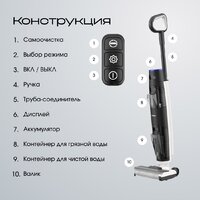 Вертикальный моющий пылесос Tesler Pure Storm WD-7300 - Превью изображения №13 — Интернет-магазин ПроЗаказ