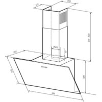 Кухонная вытяжка LEX Moza 600 (черный) - Превью изображения №4 — Интернет-магазин ПроЗаказ