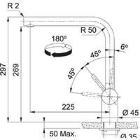 Смеситель Franke Atlas Neo поворотный излив (нержавеющая сталь) 115.0521.435 - Превью изображения №2 — Интернет-магазин ПроЗаказ