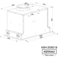 Кухонная вытяжка Kernau KBH 2060 B Glass - Превью изображения №3 — Интернет-магазин ПроЗаказ