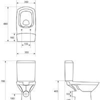 Унитаз напольный Cersanit Carina New Clean On KO-CAR011-3/5-CON-S-DL - Превью изображения №3 — Интернет-магазин ПроЗаказ