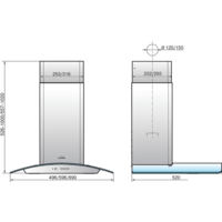 Кухонная вытяжка Elikor Аметист 50Н-430-К3Д (нержавеющая сталь) - Превью изображения №5 — Интернет-магазин ПроЗаказ