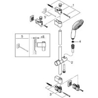 Душевой гарнитур  Grohe Vitalio Start 110 279482431 - Превью изображения №4 — Интернет-магазин ПроЗаказ