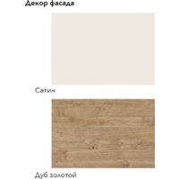 Готовая кухня Агута Альфа 1.6 (дуб золотой/сатин/этория) - Превью изображения №3 — Интернет-магазин ПроЗаказ