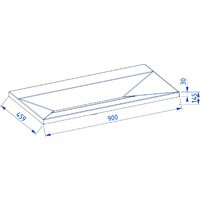 Умывальник Lauter Nelli 90 (черный кварц) - Превью изображения №2 — Интернет-магазин ПроЗаказ