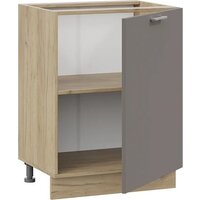 Шкаф напольный Трия Габриэлла 1Н6 с одной дверью (дуб крафт золотой/муссон) - Превью изображения №2 — Интернет-магазин ПроЗаказ