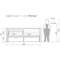 Кровать-тахта Бельмарко Svogen мягкий 00738 160x70 (мятный) - Превью изображения №7 — Интернет-магазин ПроЗаказ