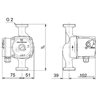 Циркуляционный насос Grundfos UPS 32-40 180 - Превью изображения №2 — Интернет-магазин ПроЗаказ