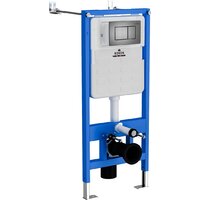 Унитаз подвесной Roxen Cube Bidet One Rimless 6 в 1 StounFix Dual Fresh 623444 (оружейная сталь/металл) - Превью изображения №3 — Интернет-магазин ПроЗаказ